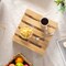 Vintiquewise Rustic Wooden Pallet Display Stand Natural Wood Riser for Home Decor Table Centerpiece Candle or Dessert Holders Plant Pot DIY Craft Party Accents and Event Presentation